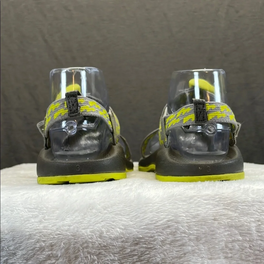 Chaco Gray and Yellow Sport Sandals for Active‎ Adventures